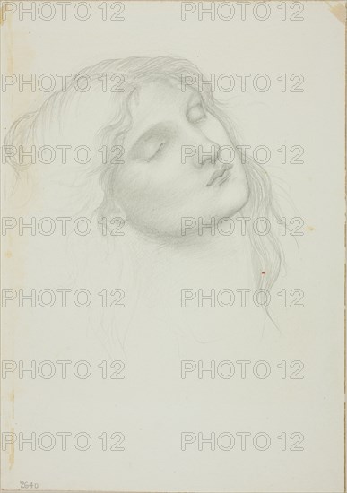 Head of Woman with Eyes Closed, c. 1873-77.