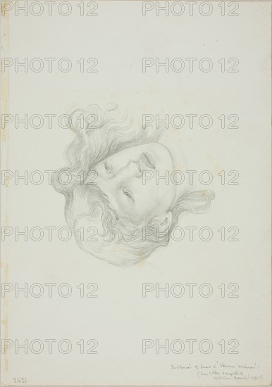 Reflection of Head, study for Mirror of Venus, c. 1873-77.