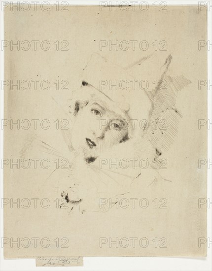 Pierrot, Portrait of the Lady A. C., 1888.