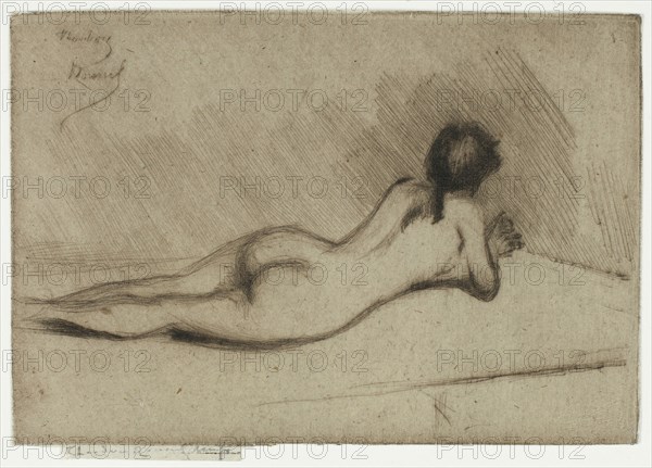 Study from the Nude of a Girl Lying Down, 1890.