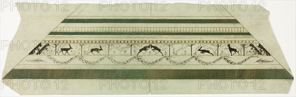 Stag and Flower Pattern Frame (bottom frame section), 1897-99.