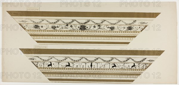 Stag and Flower Pattern Frame (side frame section), 1897-99.