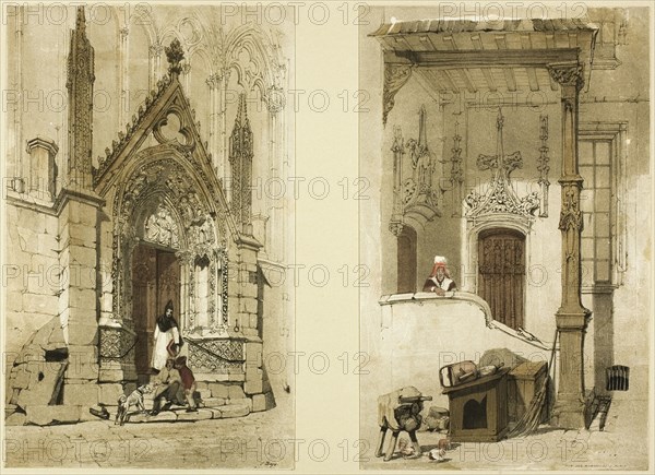 Porte Rouge, Notre Dame, Paris, 1839.