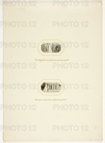 Study for a plate from The Triumphs of Temper, in the 1796 Royal Engagements Pocket Book, c. 1795.