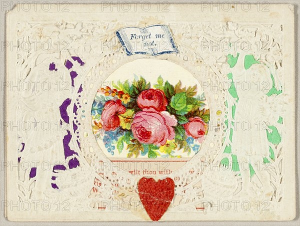 Forget Me Not (valentine), 1860/69.