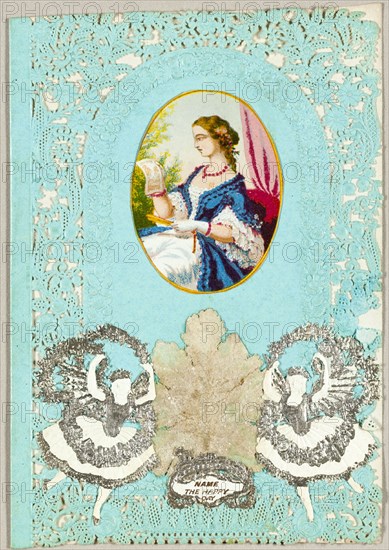 Name the Happy Day (valentine), c. 1864.