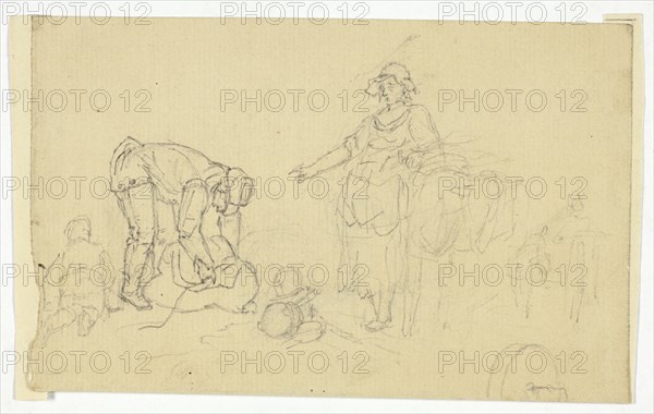 Peasants with Pack Animal, n.d.