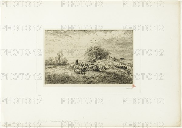 Landscape with Herd of Pigs, 1845.