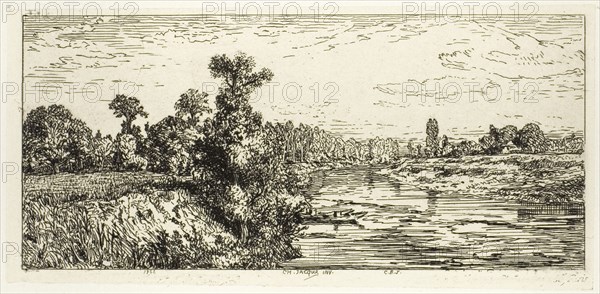 The Isle of Aligre, with Two Boats, 1844.