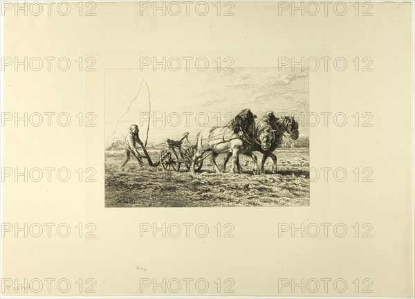 Plowing, c. 1865.