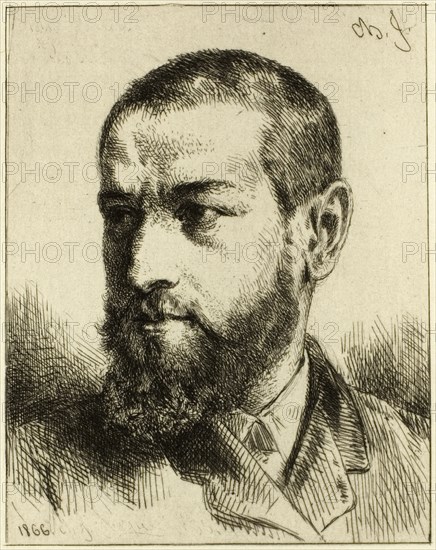 Portrait of J.J. Guiffrey, 1866.