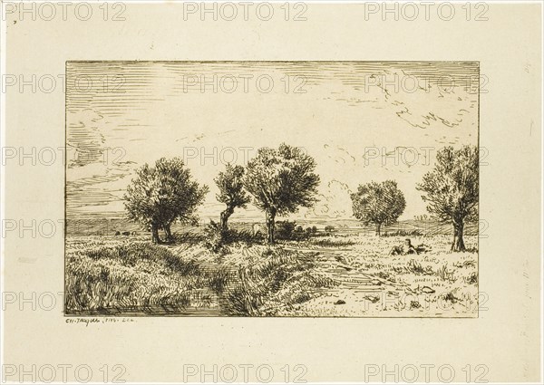 Willows in a Landscape, 1844.