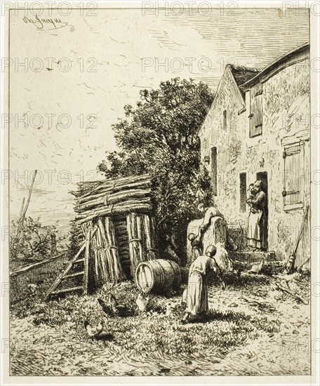 A Rustic Dwelling, c. 1865.