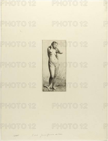 Young Woman Bathing, c. 1866.