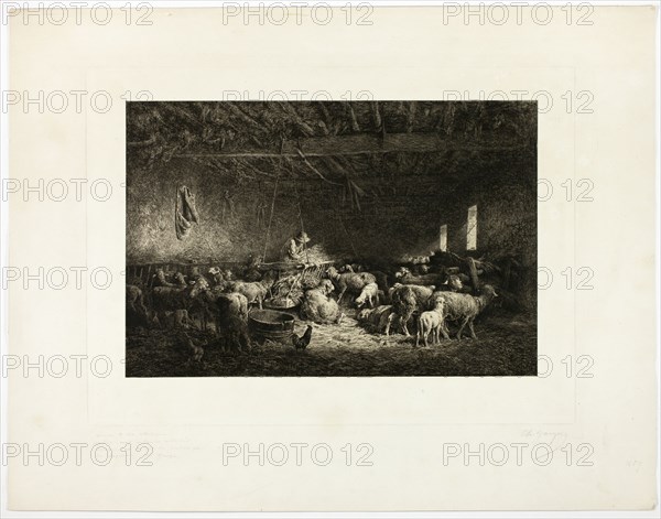 The Large Sheepcot, horizontal plate, 1859.