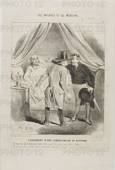 The Pleasure of a Doctors' Consultation (plate 11), 1843.