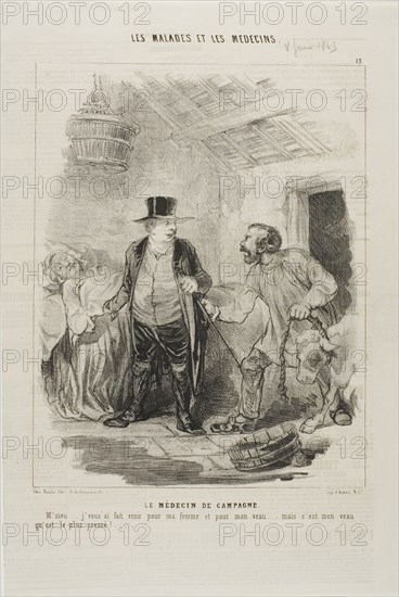 The Country Doctor (plate 13), 1843.