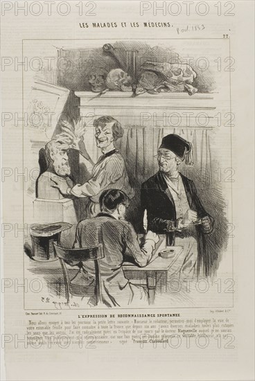 The Unsolicited Expression of Gratitude (plate 22), 1843.