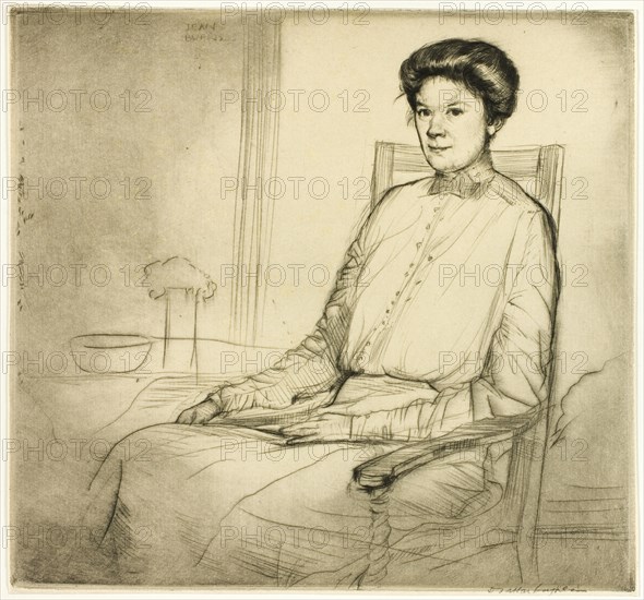 Drypoint Number Three: Portrait, 1909.