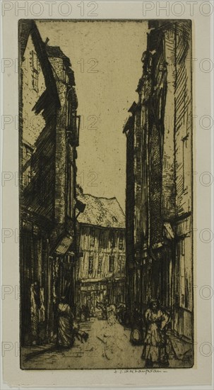 Rue des Halles, Vannes, Brittany, 1906.