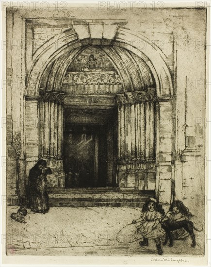 Portal of St. Germain-des-Prés, 1900.