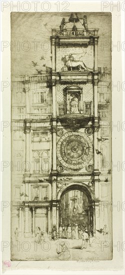 The Clock Tower, Venice, 1909.