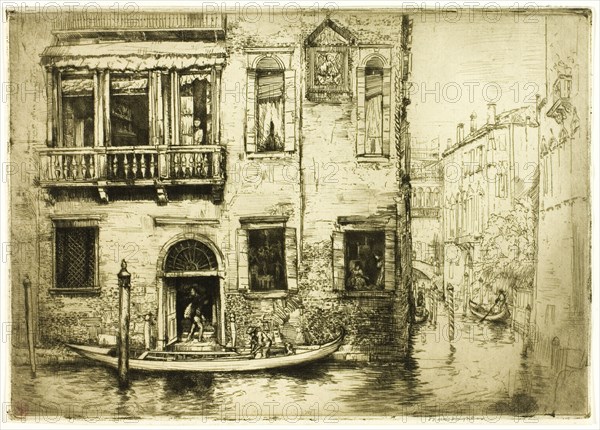 The Canal of the Little Saint, Venice, 1909.