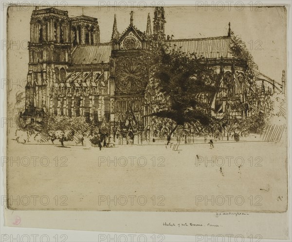 Notre Dame, Paris, 1900.