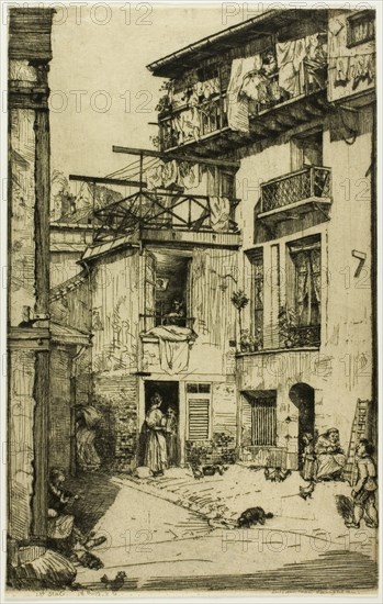 Cour des Gobelins, 1901.