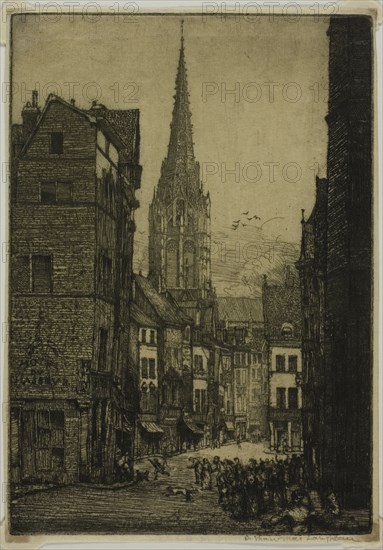 Rue du Chasseur, Rouen, 1903.