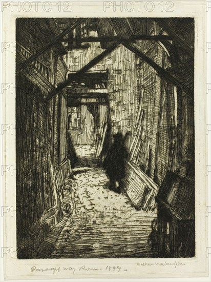 Passageway, Rouen, 1899.