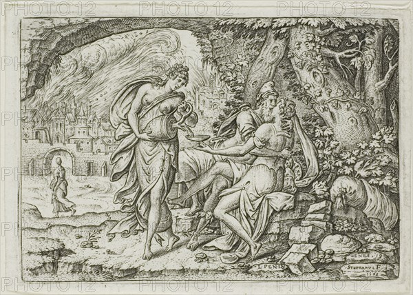 Lot and His Daughters, 1569.