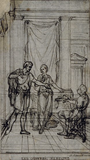 Study for Vignette in Jean François Marmontel's "Contes Moraux", c. 1763.