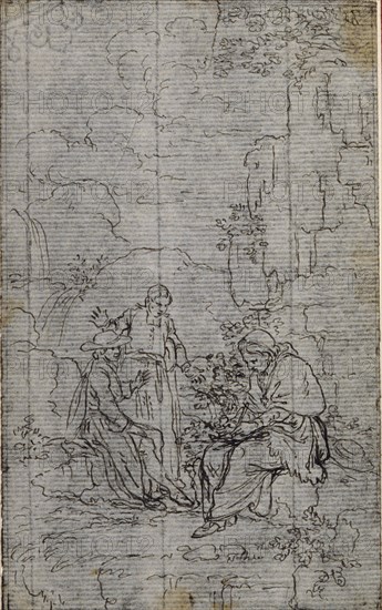 Study for Vignette in Abbé Dinouart's "Vie du Venerable don Juan de Palafox", p. 391, before 1767.