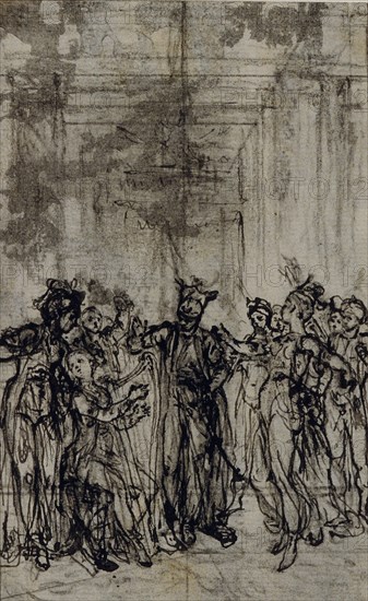 Study for Vignette in Jean François Marmontel's "Contes Moraux", c. 1765.