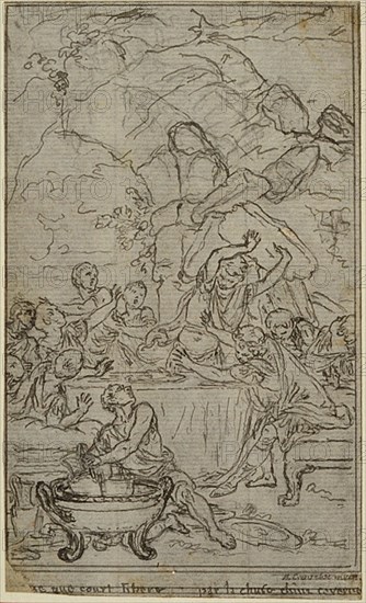 Study for an illustration in Tacitus "Tibère, ou Les Six Premiers Livres des Annales", Book IV, Vol. 2, 2nd Study, c. 1768.