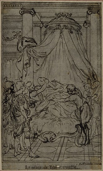 Study for an illustration in Tacitus "Tibère, ou Les Six Premiers Livres des Annales", Book VI, Vol. 3, Final Study, c. 1768.
