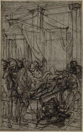 Study for an illustration in Tacitus "Tibère, ou Les Six Premiers Livres des Annales" Book II, Vol. 1, c. 1768.