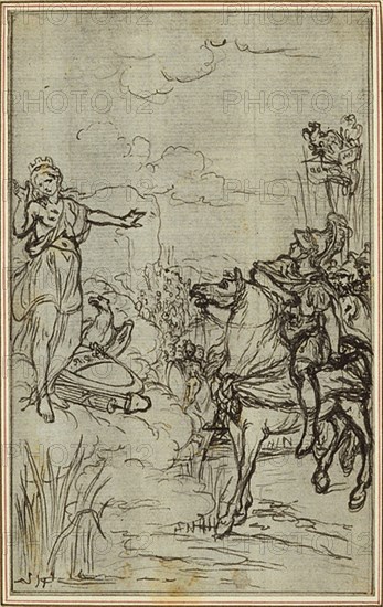 Study for Lucain's "La Pharsale", Canto I, c. 1766.