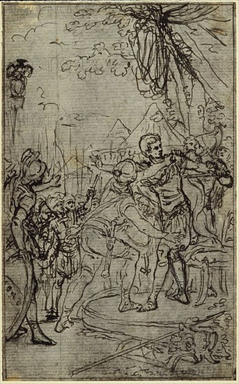 Study for an illustration in Tacitus "Tibère, ou Les Six Premiers Livres des Annales" Book I, Vol. 1, 3rd Study, c. 1768.