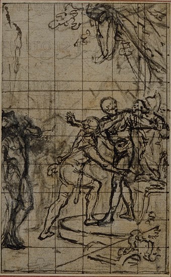 Study for an illustration in Tacitus "Tibère, ou Les Six Premiers Livres des Annales" Book I, Vol. 1, 2nd Study, c. 1768.