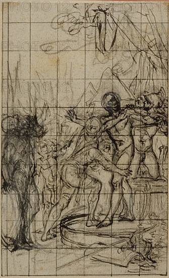 Enlarged Study for an illustration in Tacitus "Tibère, ou Les Six Premiers Livres des Annales", Book 1, Vol. 1, c. 1768.