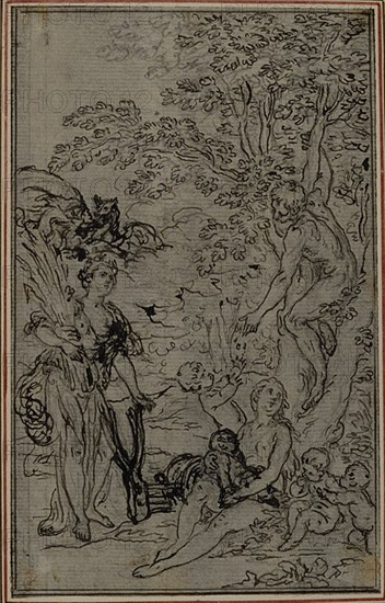 Study for the Vignette of Lucretius's "De la Nature des Choses", Vol. II, Book V, c. 1768.