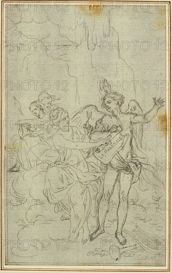 Study: Vignette-Frontispiece for Lucain's "La Pharsale", c. 1766.