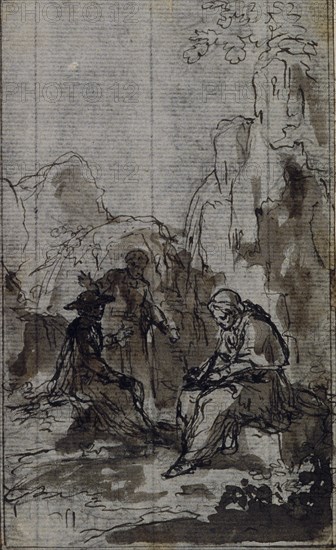 Study for Vignette in Abbé Dinouart's "Vie du Venerable don Juan de Palafox", p. 391, c. 1767.