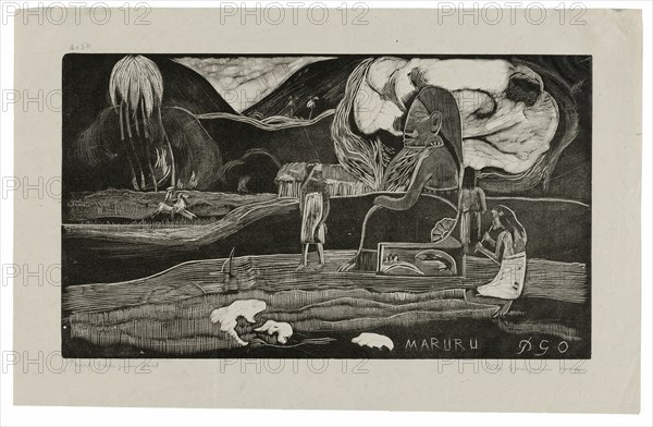 Maruru (Offerings of Gratitude), from the Noa Noa Suite, 1893–94, printed and published 1921.