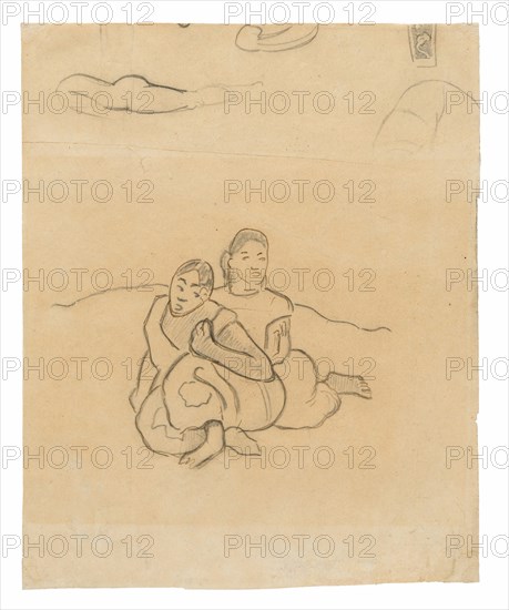 Seated Tahitian Women (related to the painting Nafea faa ipoipo [When Will You Marry?]) and Other Sketches, 1891/93.
