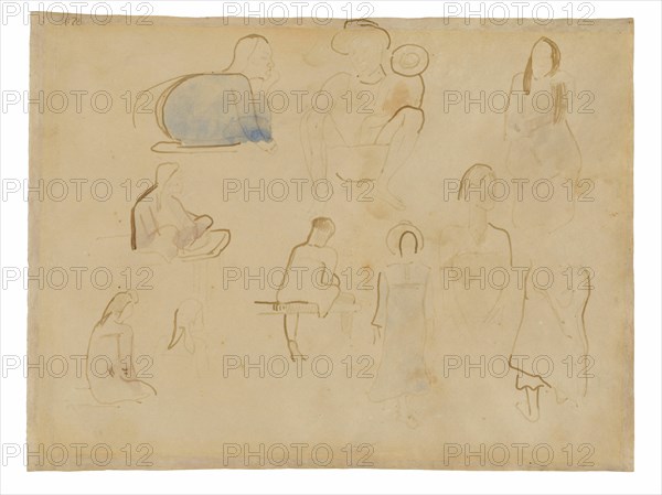 Ten Studies of Tahitian Figures, 1891/93.