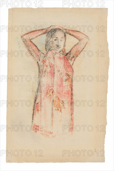 Tahitian Girl in a Pink Pareu, 1894.