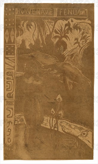 Nave nave fenua (Delightful Land), from the Noa Noa Suite, 1893–94.